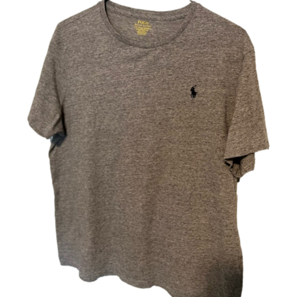 Ralph Lauren Polo T Shirt Gray Mens XL Comfortable Lightweight Outdoor Summer